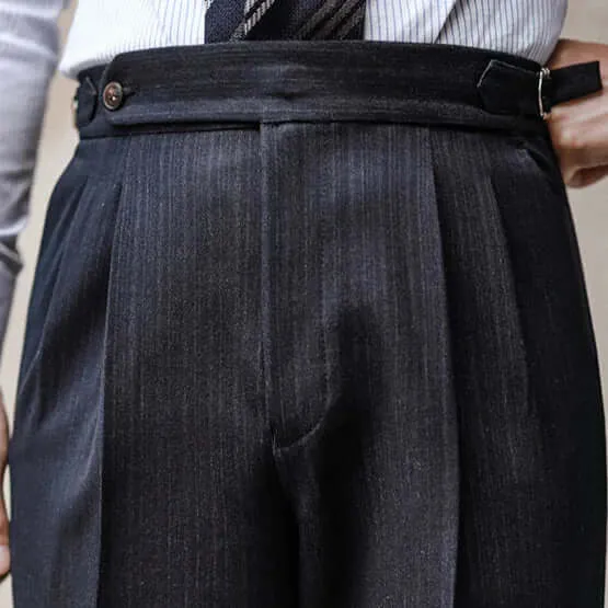 Men's Non-Iron Draped Business Trousers