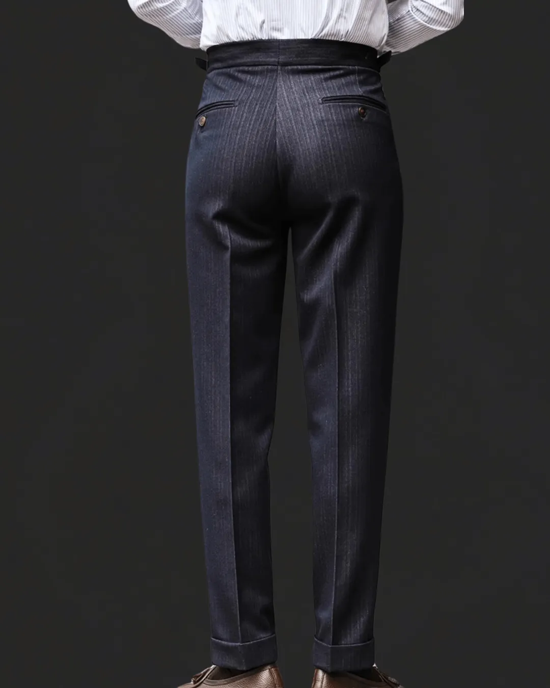 Men's Non-Iron Draped Business Trousers