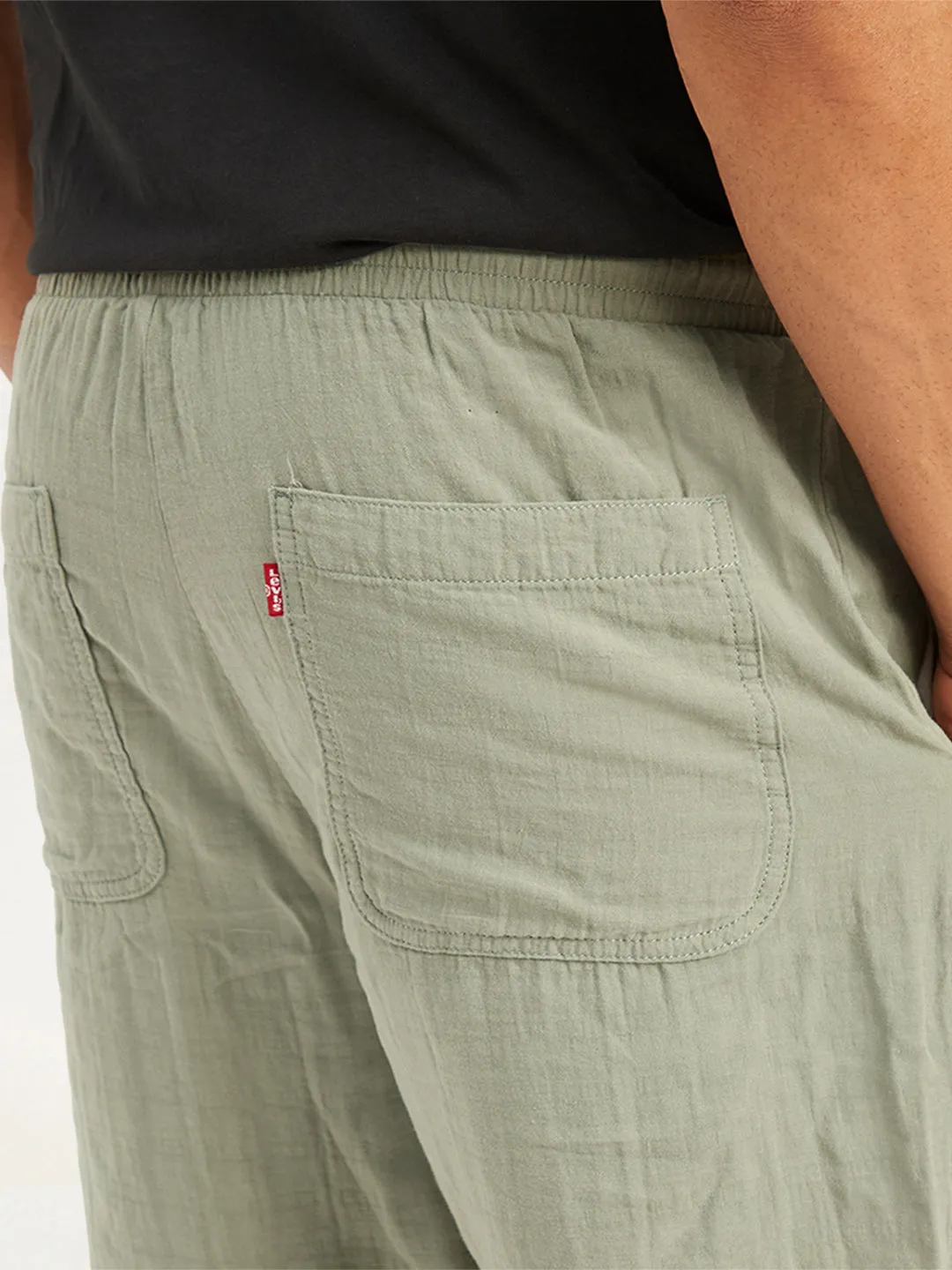 Men's Olive Relaxed Fit Shorts