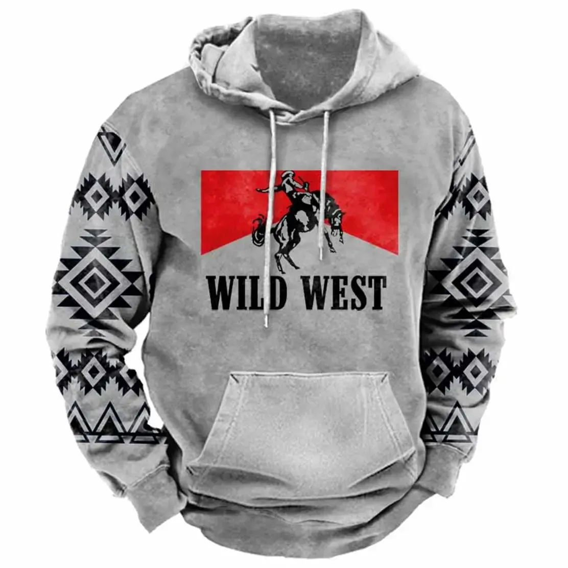 Men's Street Sports Fashion Hoodie - Stylish & Comfortable, Multiple Sizes S-5XL - Durable Polyester Fiber - Year-Round Wear