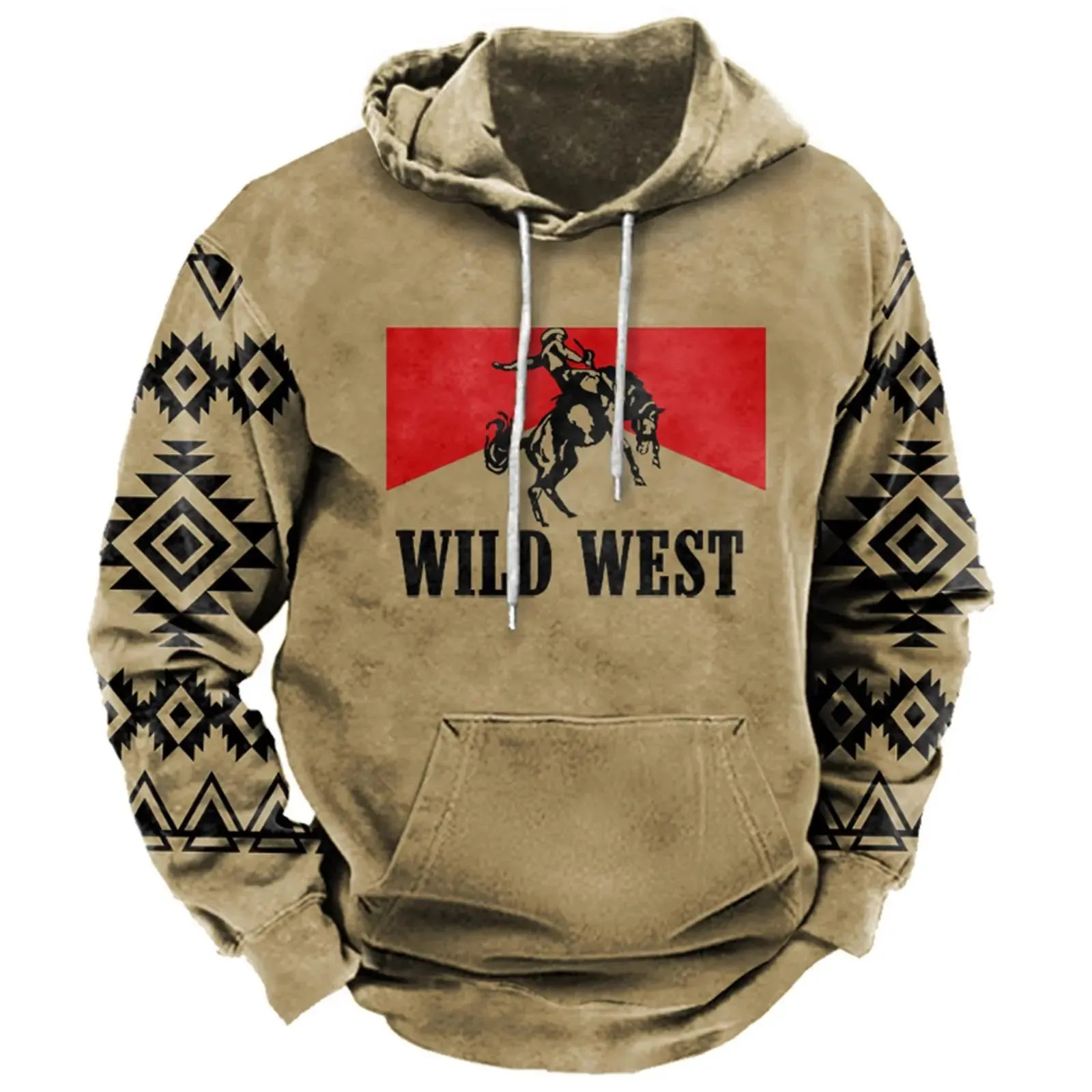 Men's Street Sports Fashion Hoodie - Stylish & Comfortable, Multiple Sizes S-5XL - Durable Polyester Fiber - Year-Round Wear