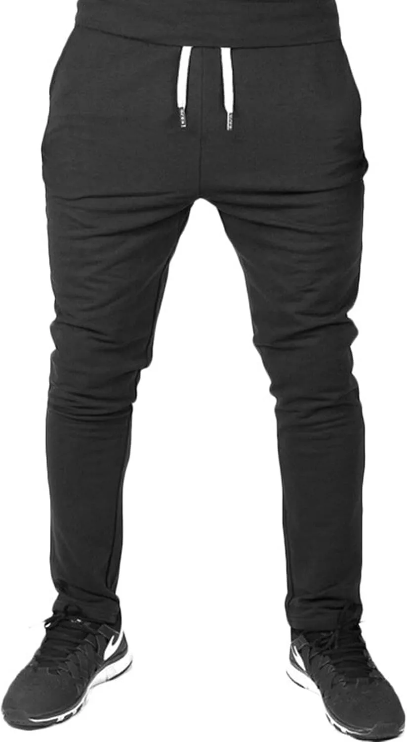 Men's Workout Sport Pants, Men Slim Fit Athletic Running Jogger Track Pants Casual Sweatpants Trousers with Pockets