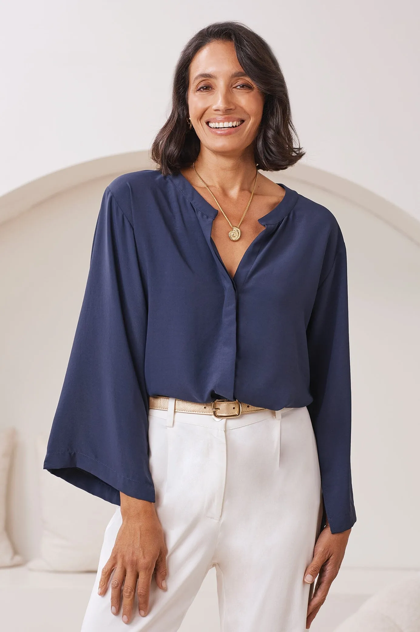 Monique Top Navy- Pre Order