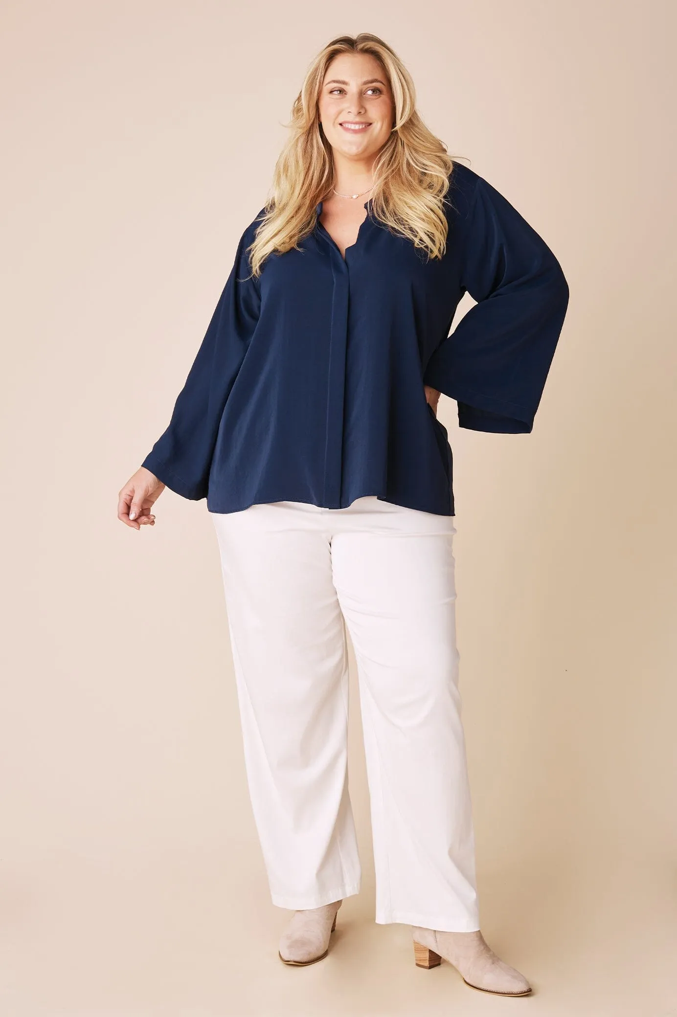 Monique Top Navy- Pre Order
