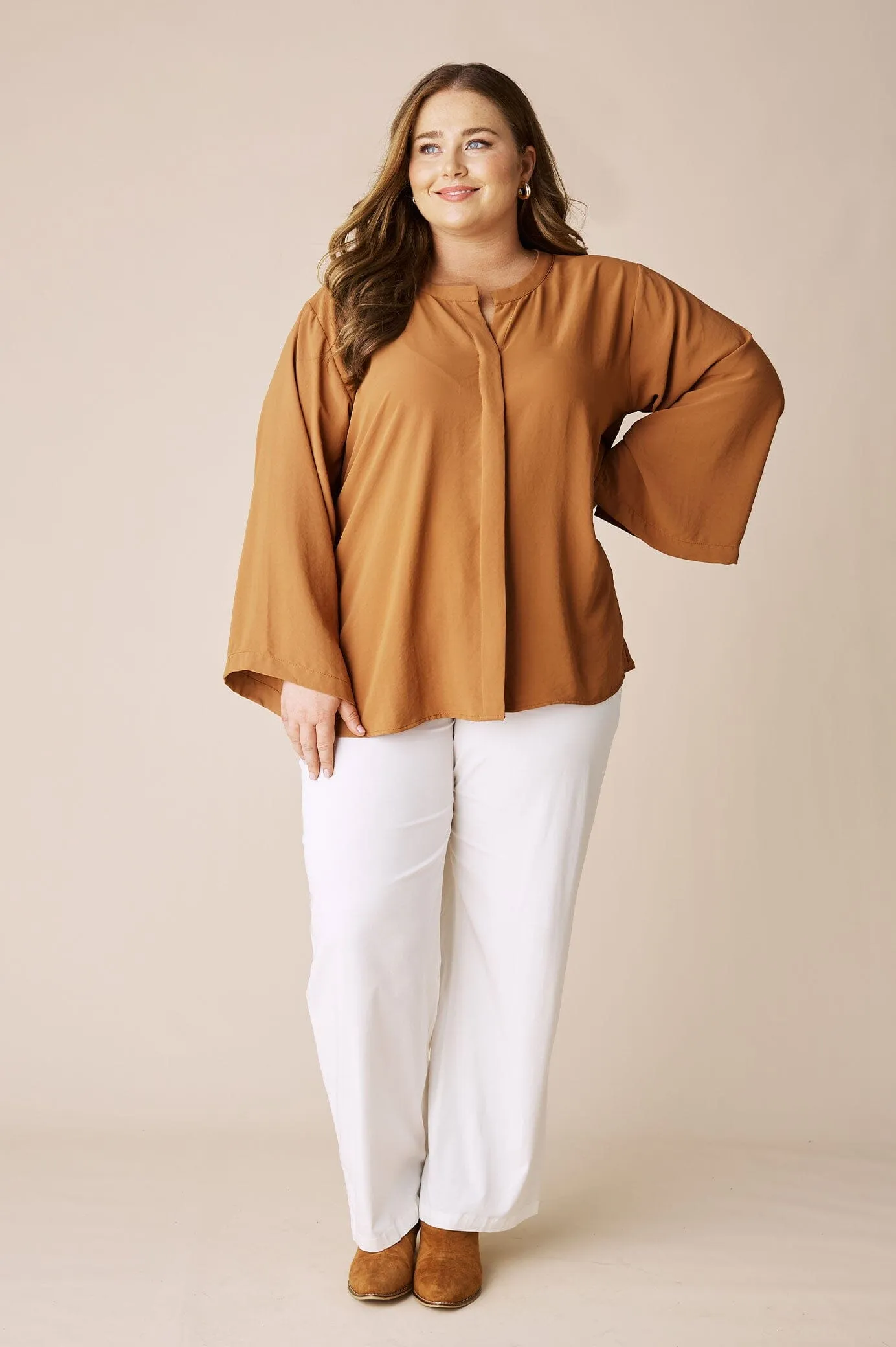 Monique Top Terracotta