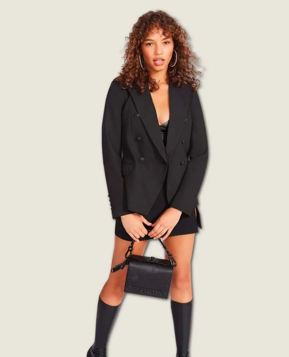Naomi Double Breasted Blazer Black