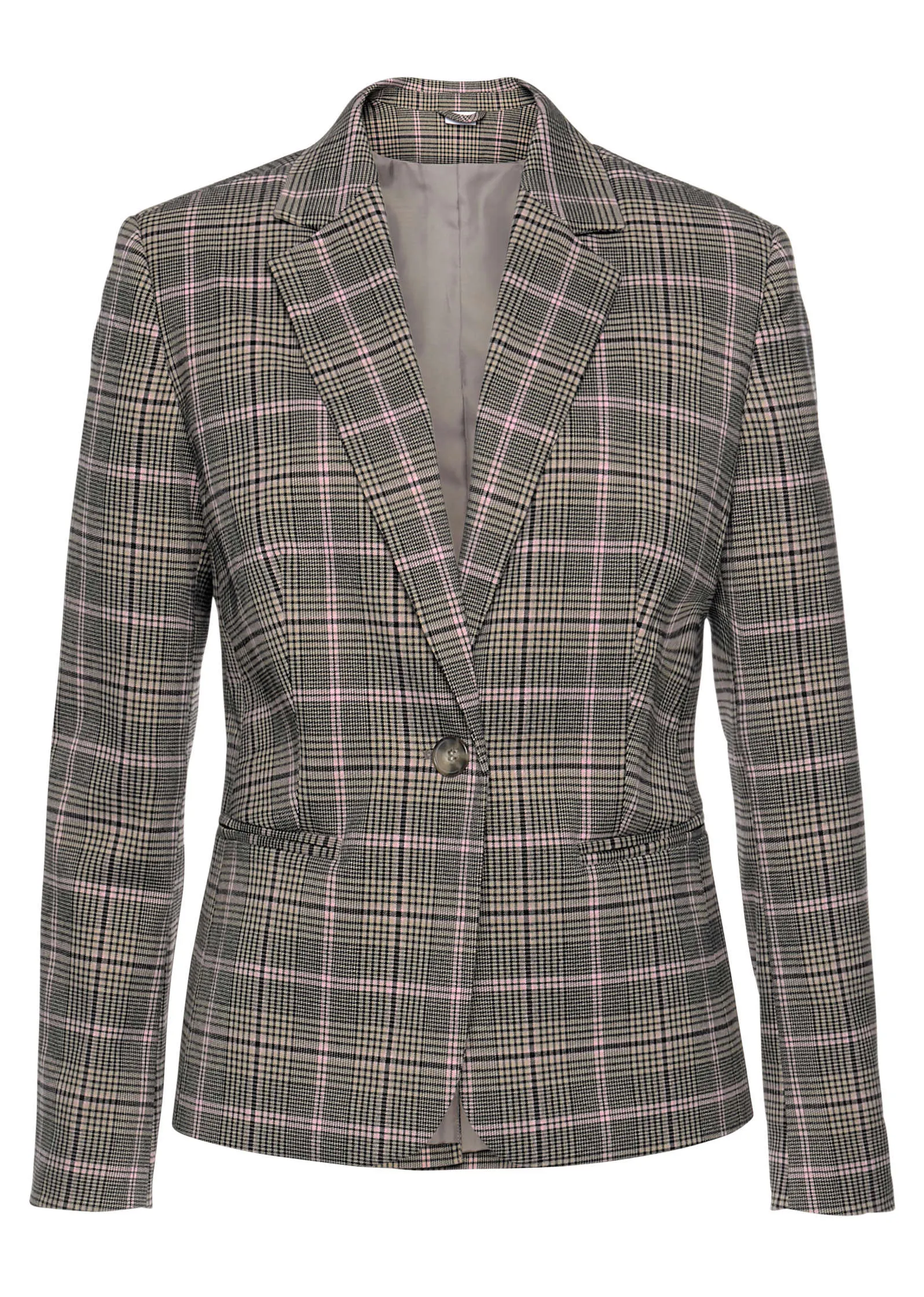 Plaid Blazer - Brown