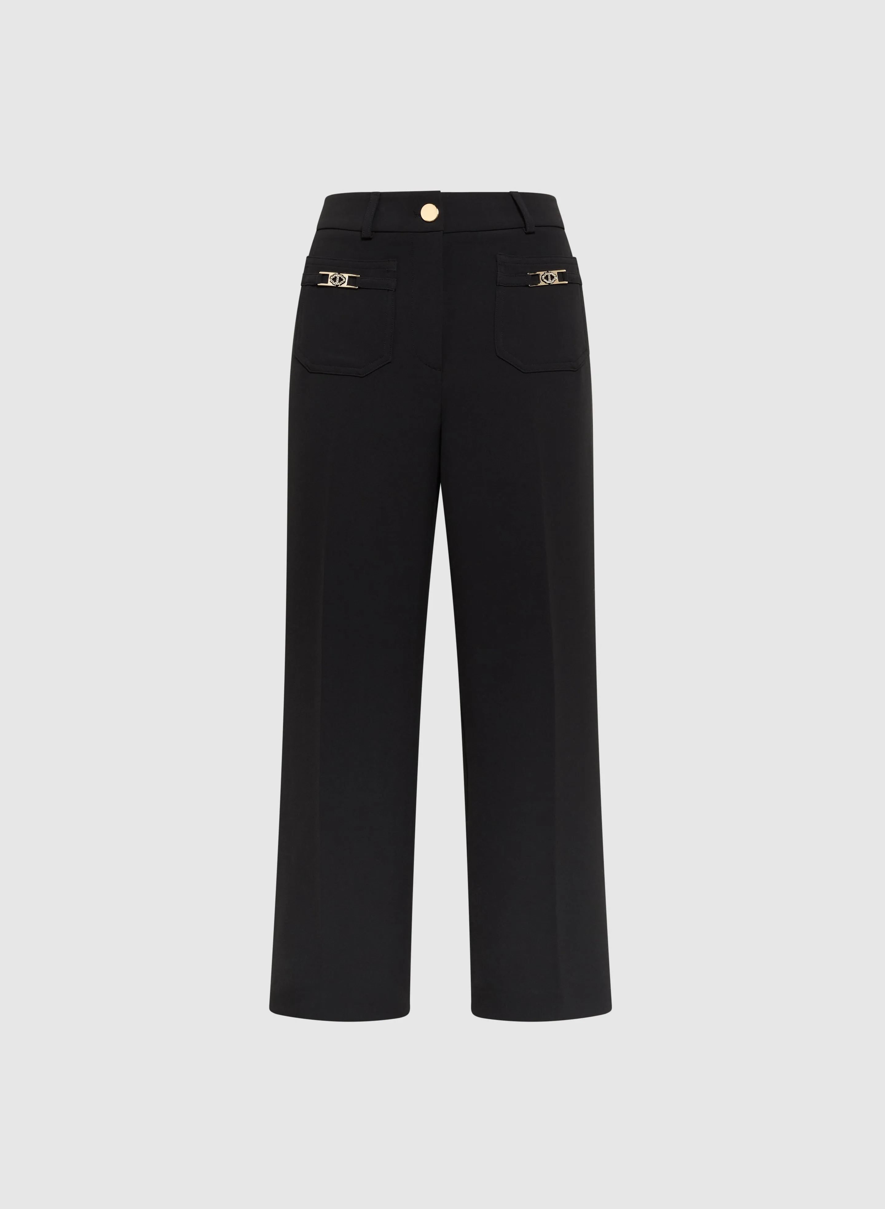 Pocket Detail Culotte Pants