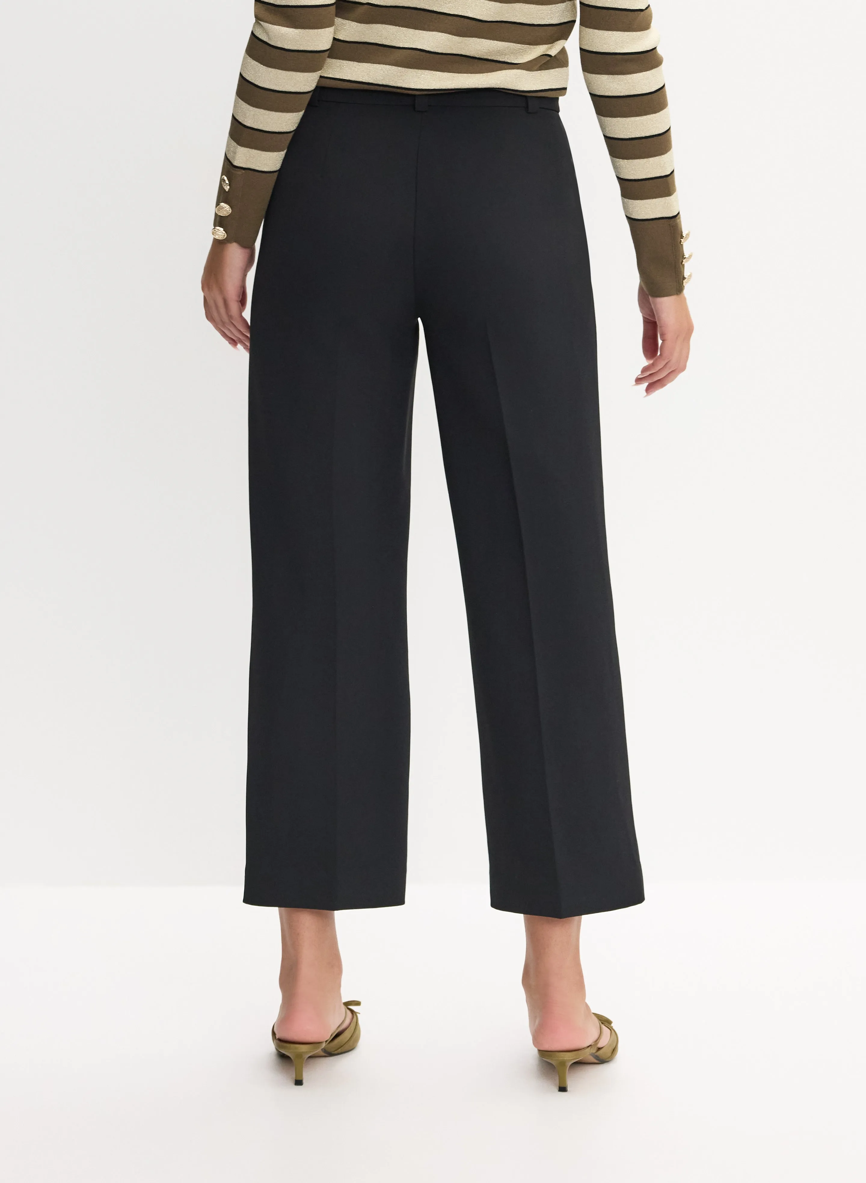 Pocket Detail Culotte Pants