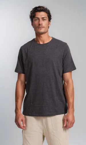 R208590 -Single Jersey Basic T-Shirt - Charcoal