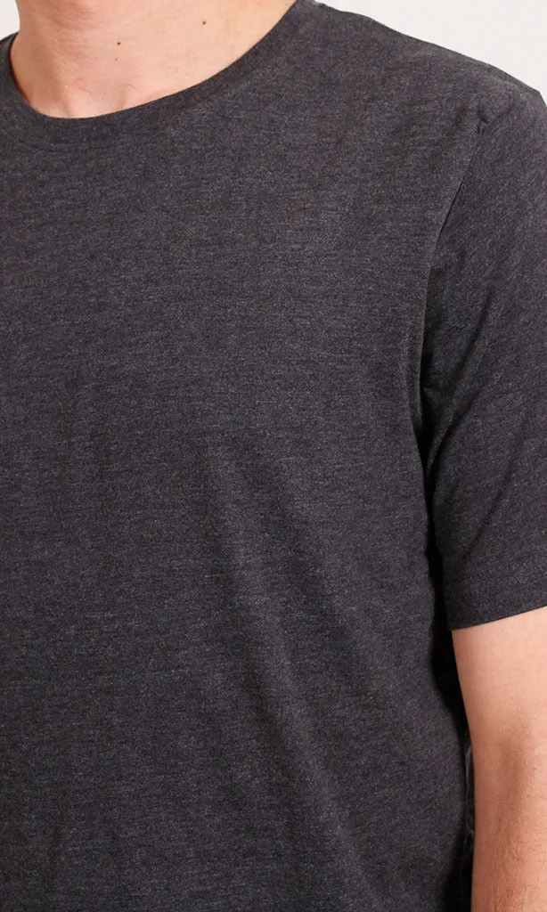 R208590 -Single Jersey Basic T-Shirt - Charcoal