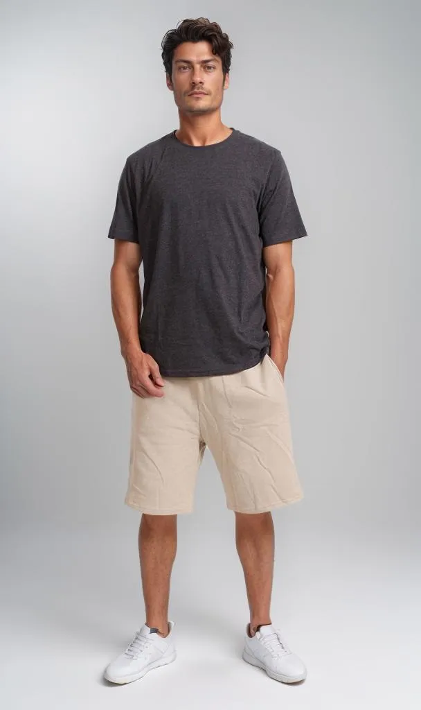 R208590 -Single Jersey Basic T-Shirt - Charcoal