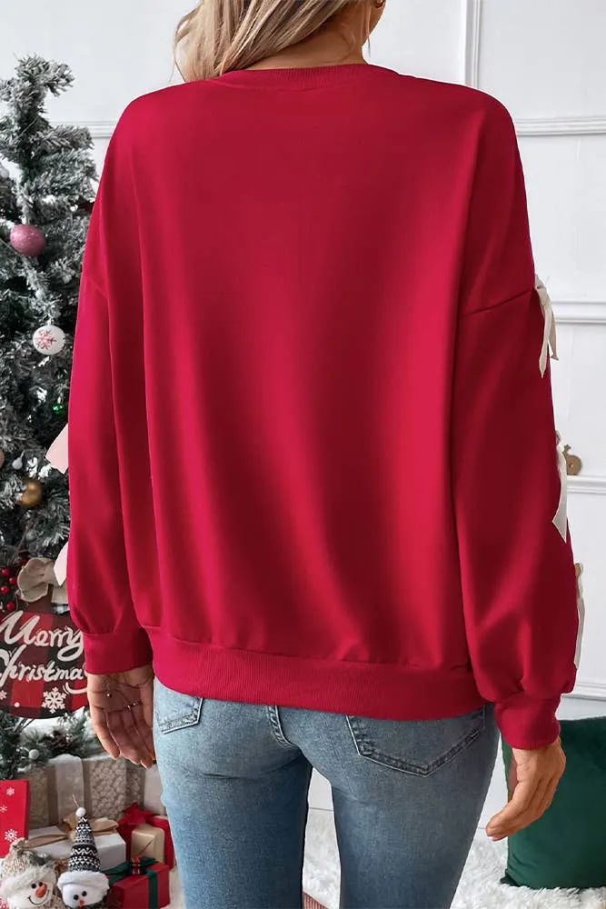 Red Bow Sweatshirt