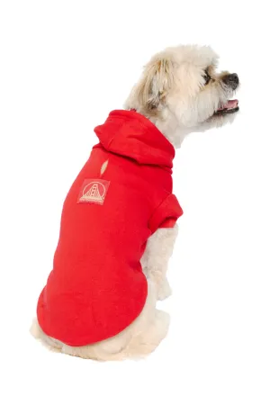Red Dog Hoodie w/Red/Gold Logo Patch