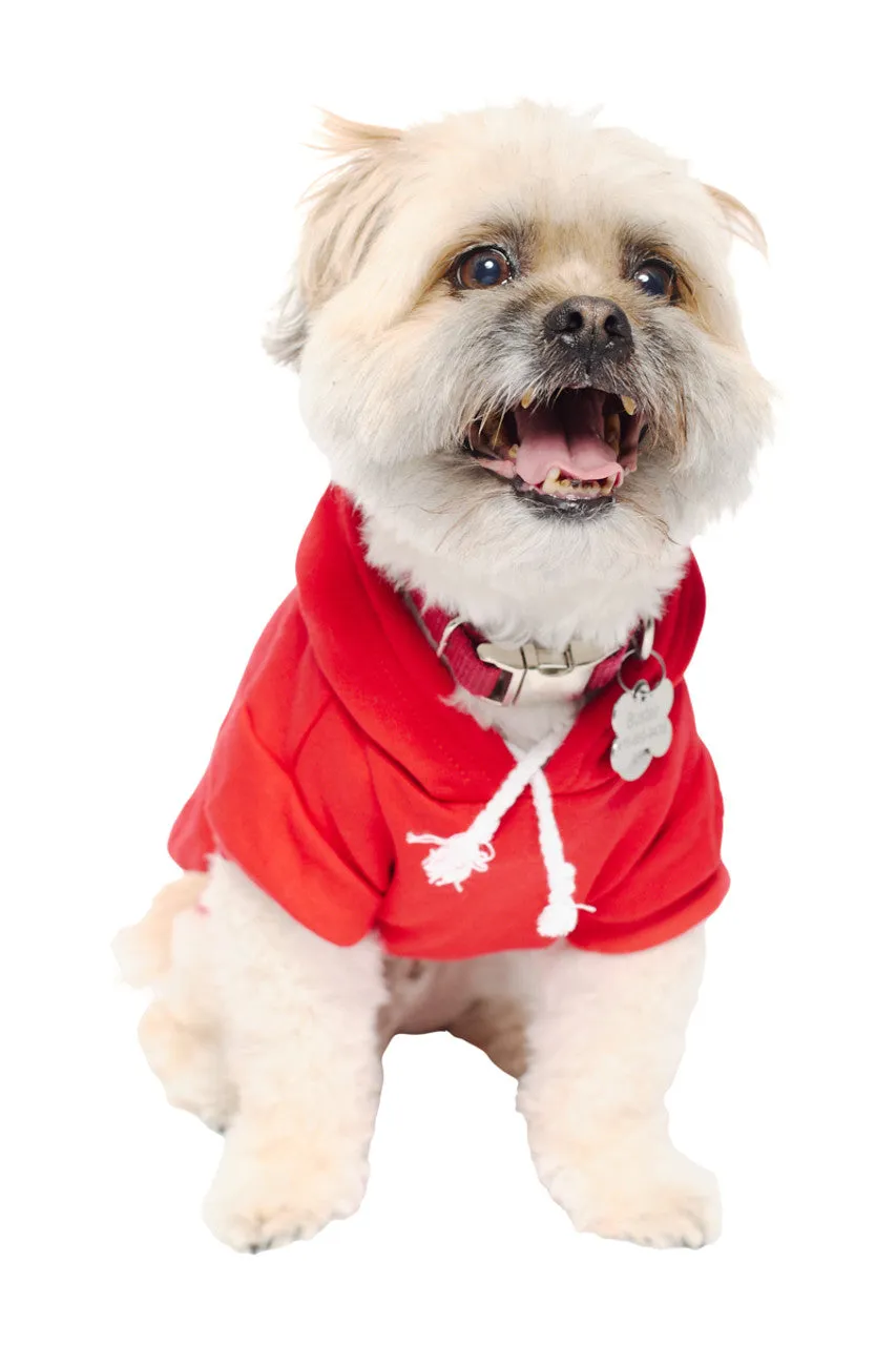Red Dog Hoodie w/Red/Gold Logo Patch