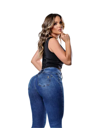 Rhero Women's Compression Skinny Jeans Pants with Butt Lift 57233