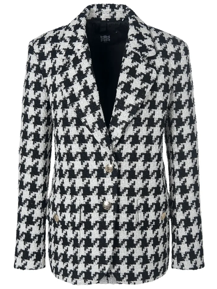 Riani Black Patterned Giant Houndstooth Blazer 381750 4179 Col 987