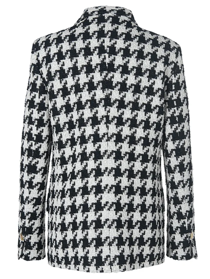 Riani Black Patterned Giant Houndstooth Blazer 381750 4179 Col 987