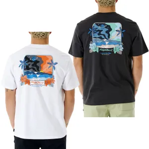 Rip Curl Mens Postcards 2nd Reef Crew Neck Cotton T-Shirt
