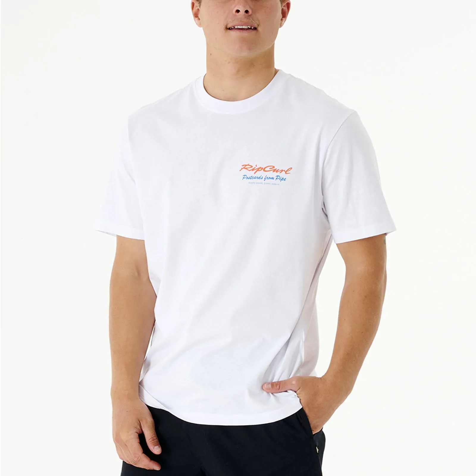 Rip Curl Mens Postcards 2nd Reef Crew Neck Cotton T-Shirt