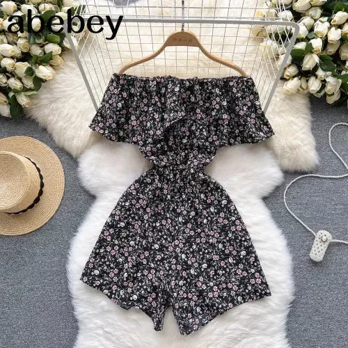 Ruffled Casual Overalls