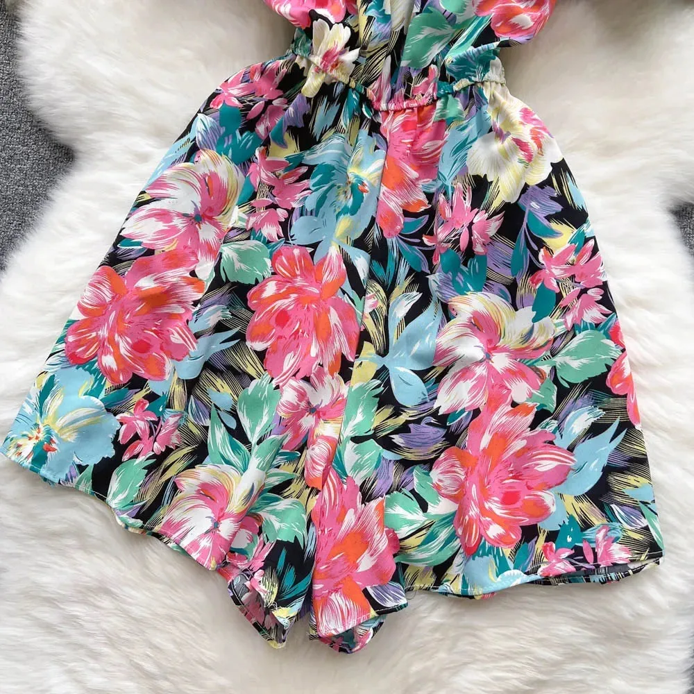 Ruffled Casual Overalls