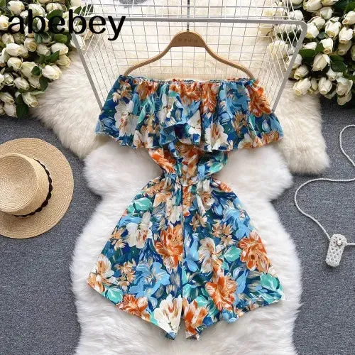 Ruffled Casual Overalls