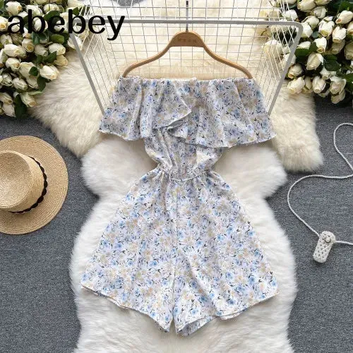 Ruffled Casual Overalls