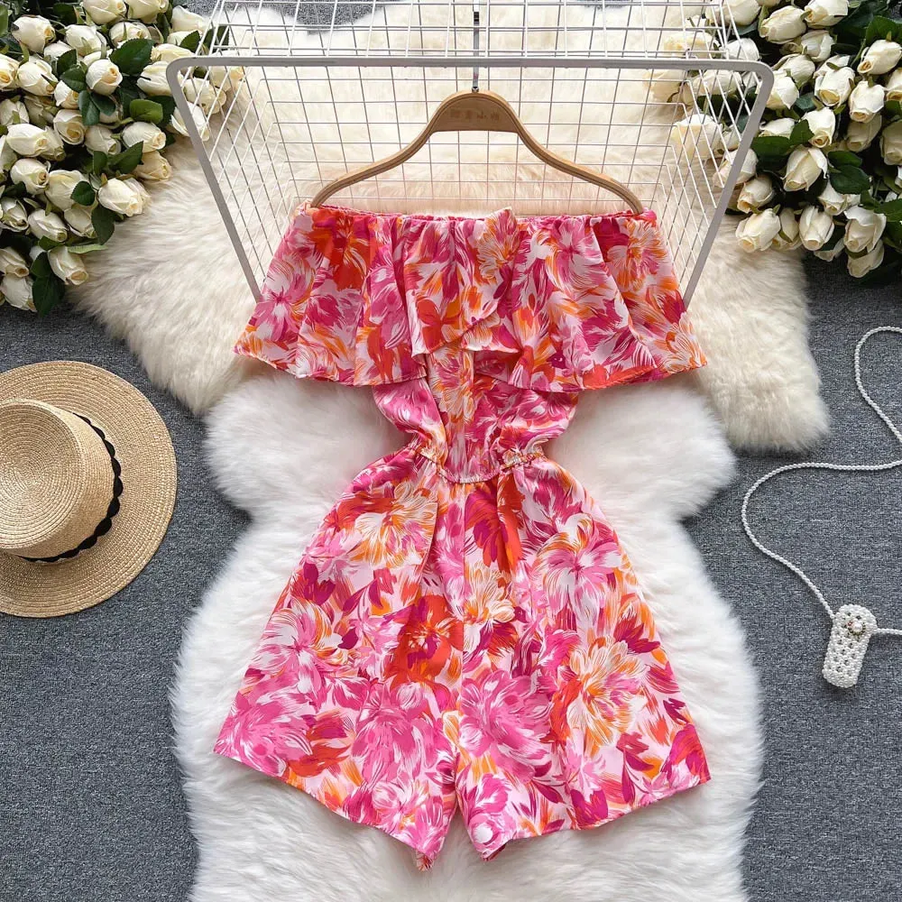 Ruffled Casual Overalls