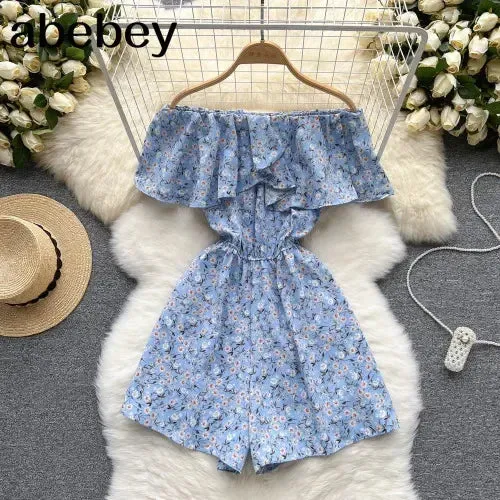 Ruffled Casual Overalls
