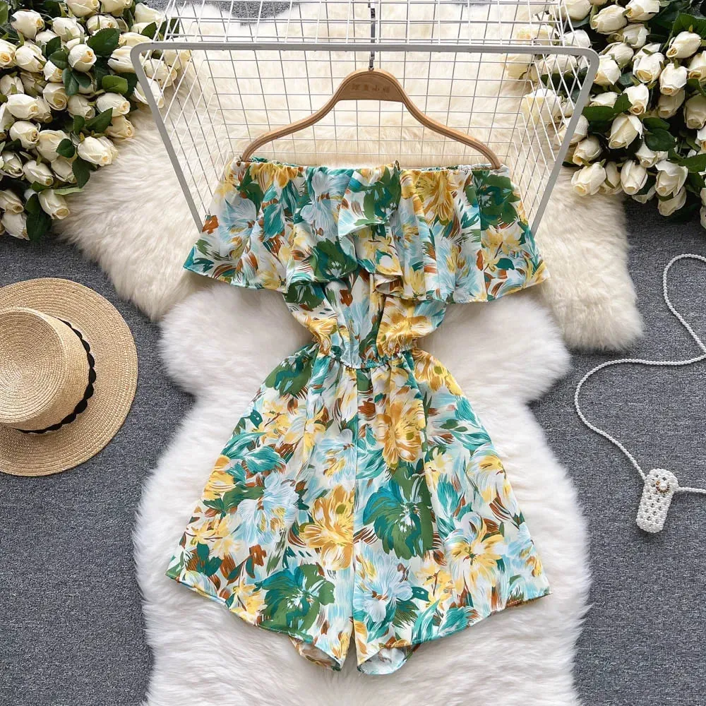 Ruffled Casual Overalls