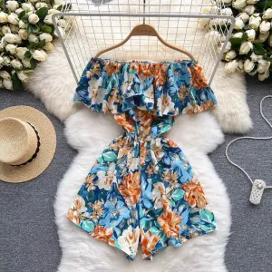 Ruffled Casual Overalls