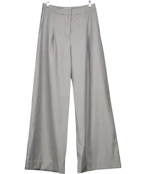 Serena Bute Grey Wide Leg Tailored Trousers UK XS