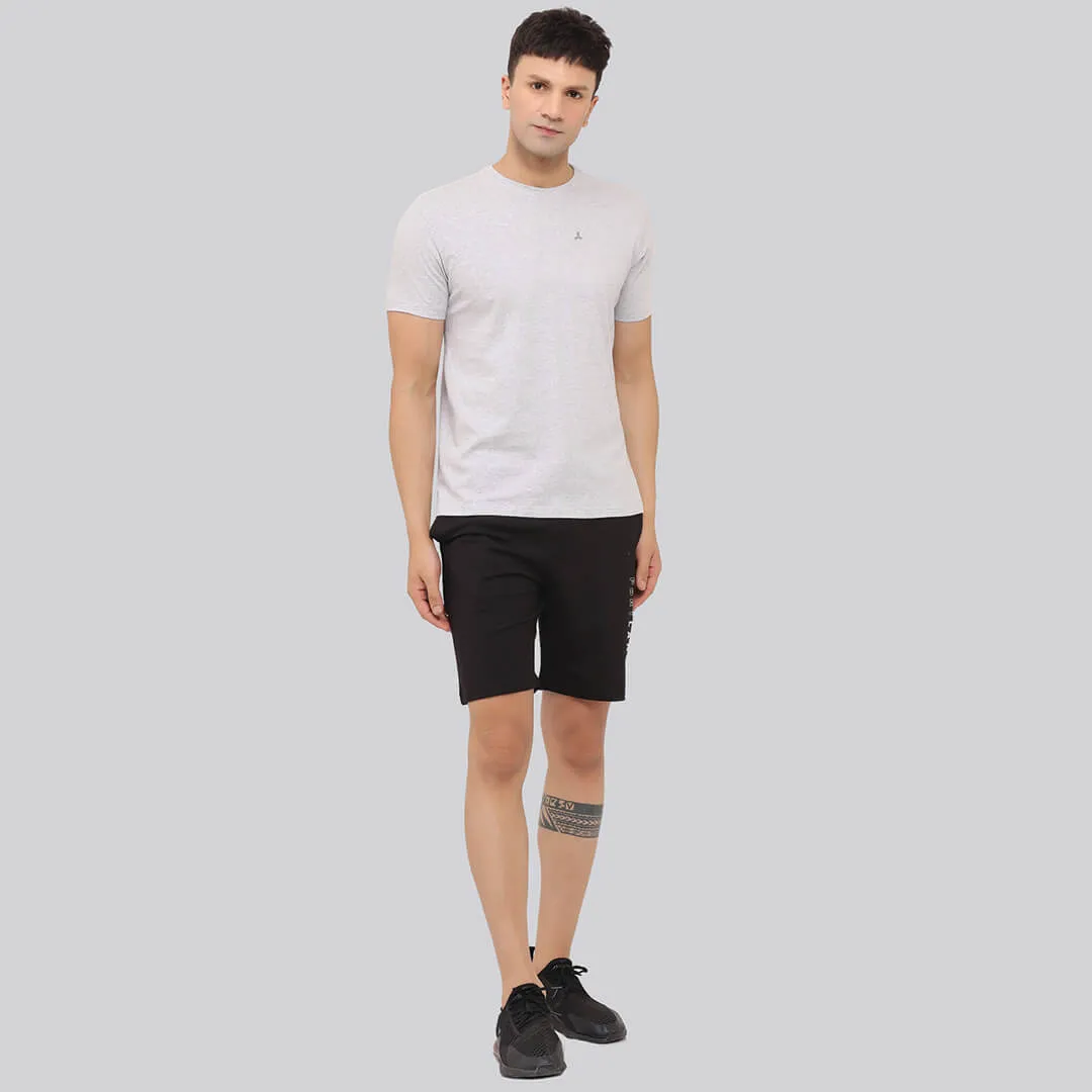 Solid Stretch T-shirt -  Heather Grey