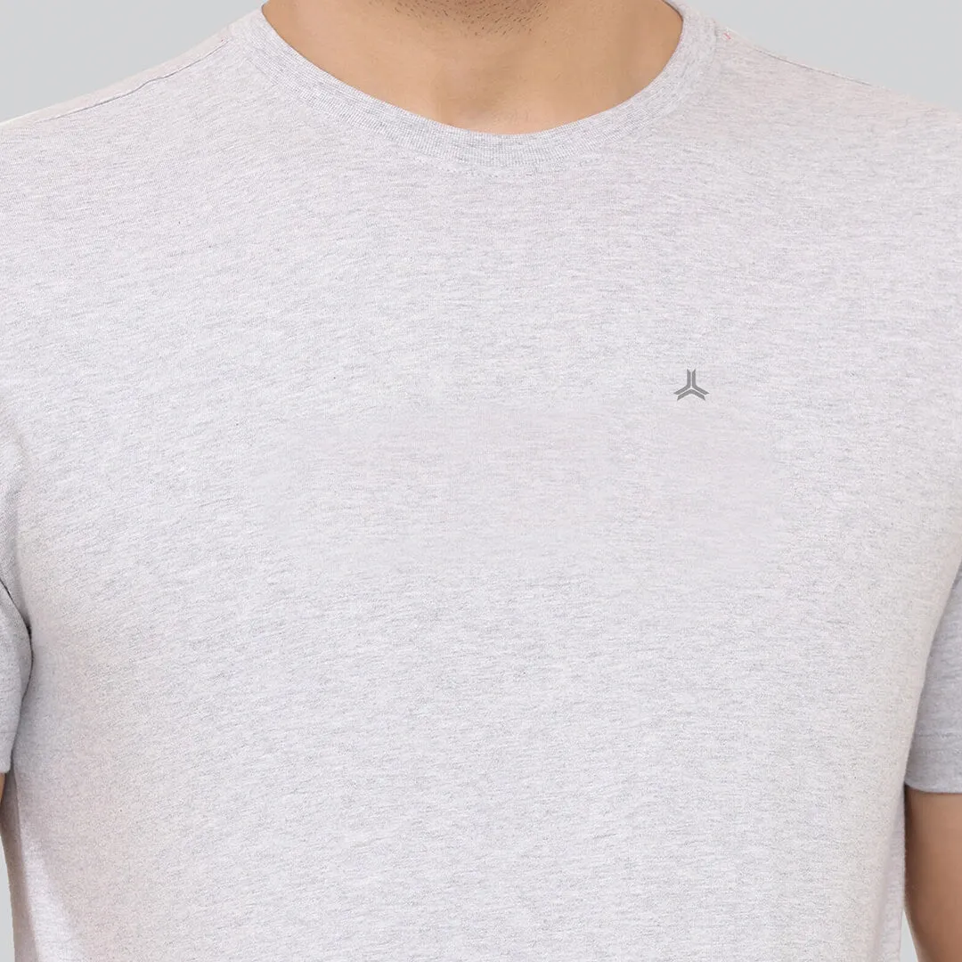 Solid Stretch T-shirt -  Heather Grey