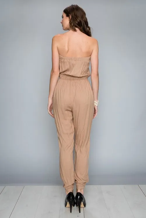 Strapless Safari Jumpsuit-217