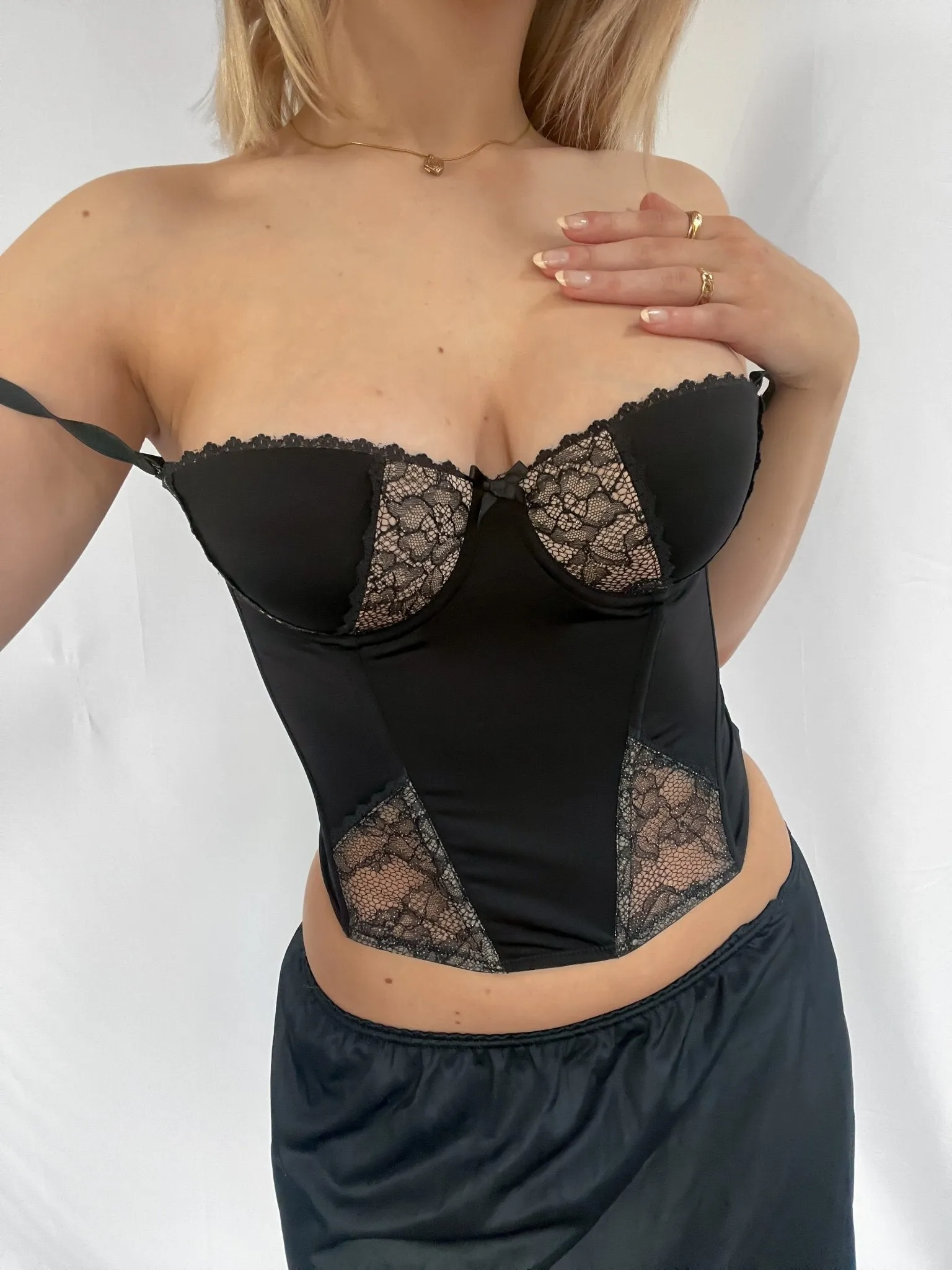 Structured Black Bustier