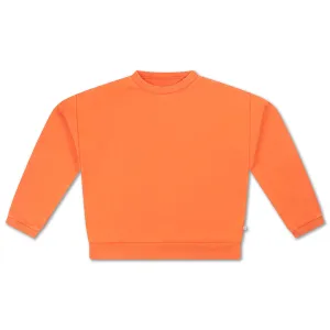 Sweater Crewneck Washed Firy Red
