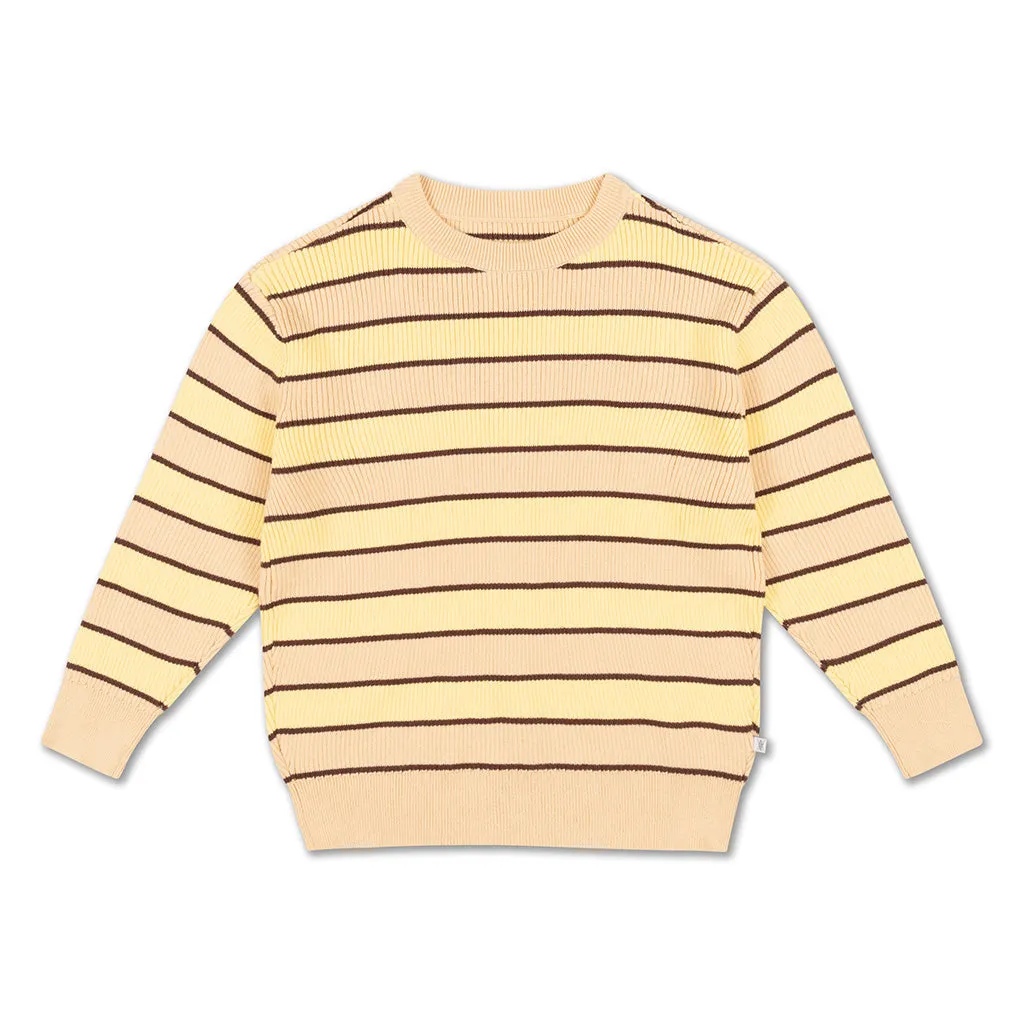 Sweater Knit Golden Stripe