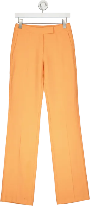 The Andamane Orange Gaia Flared Tailored Trousers UK XXS