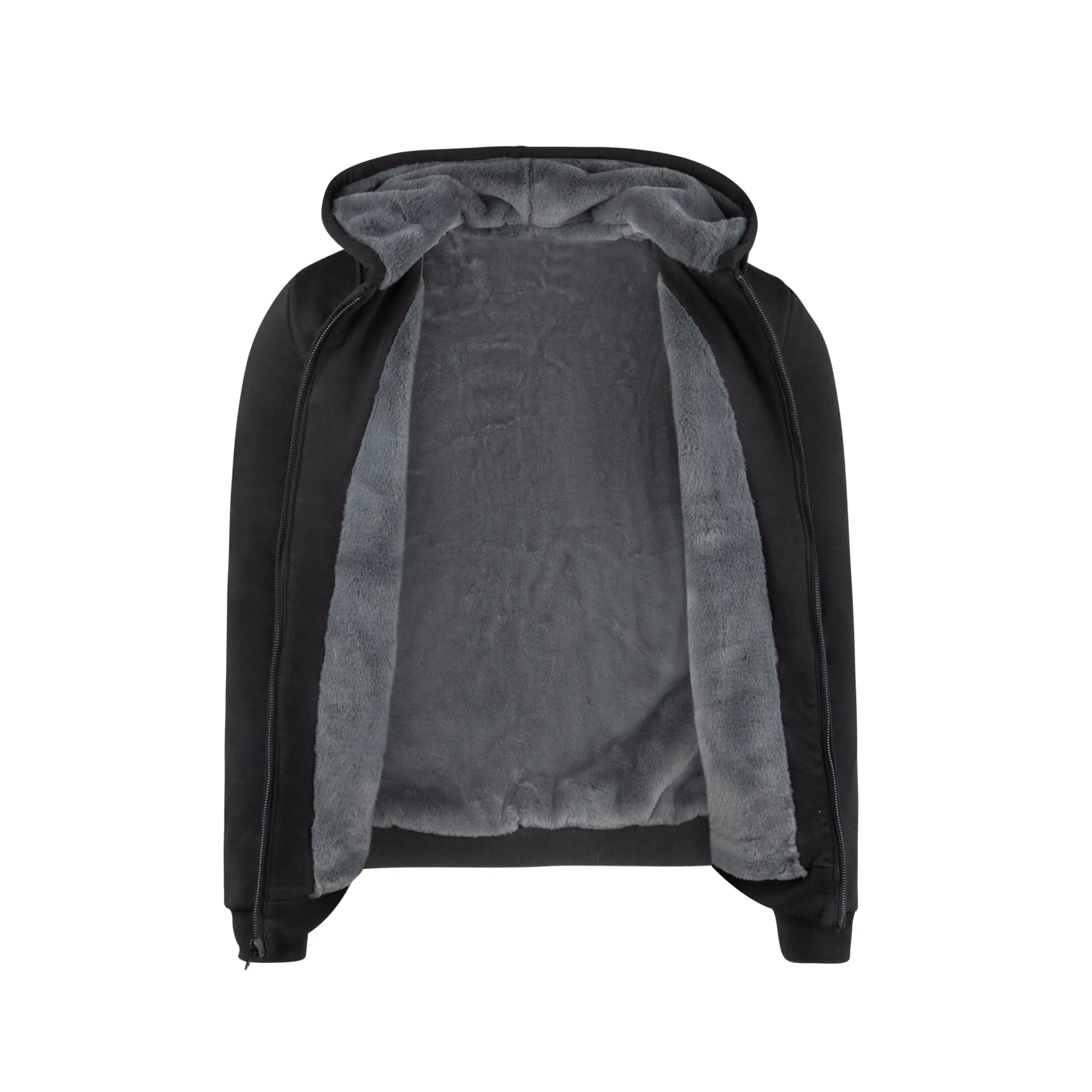 T.O. Collection Men's Dulce Black Hoodie - Charcoal Fur