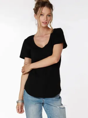 V-Neck Tee [Blk-57C-60065]