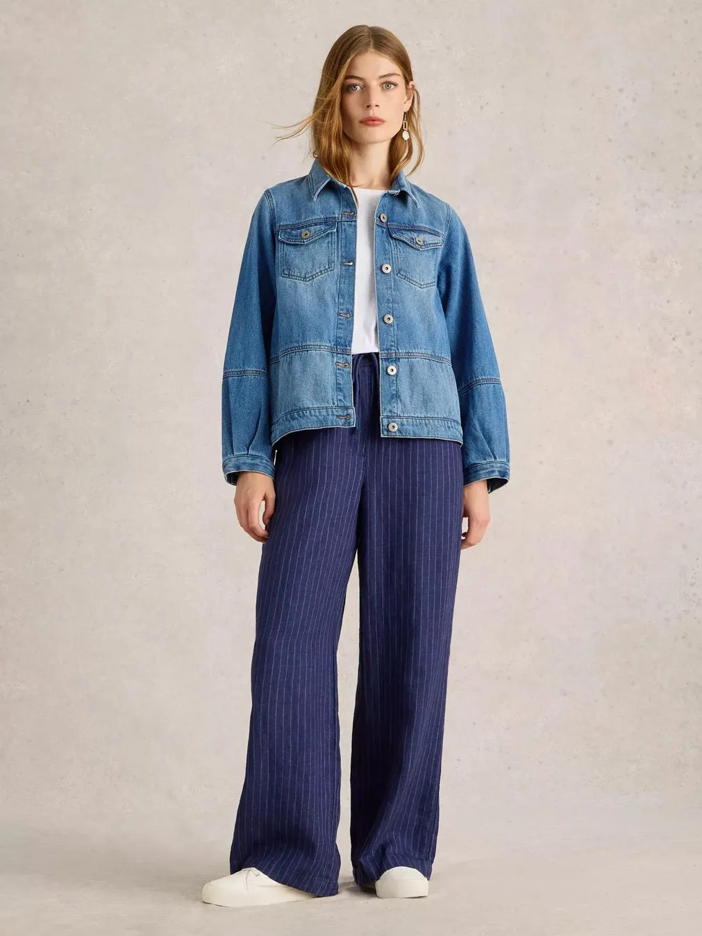 White Stuff Camille Mid Denim Jacket