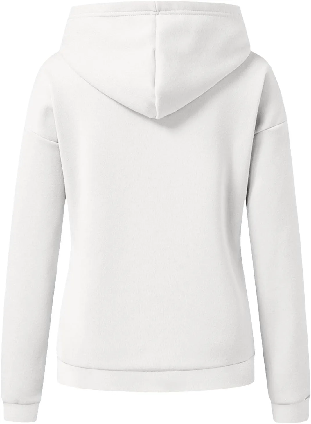 Winter Sweatshirts for Women Casual Solid Color Pullover Hoodies Drawstring Long Sleeve Sweatshirt Regular Shirts