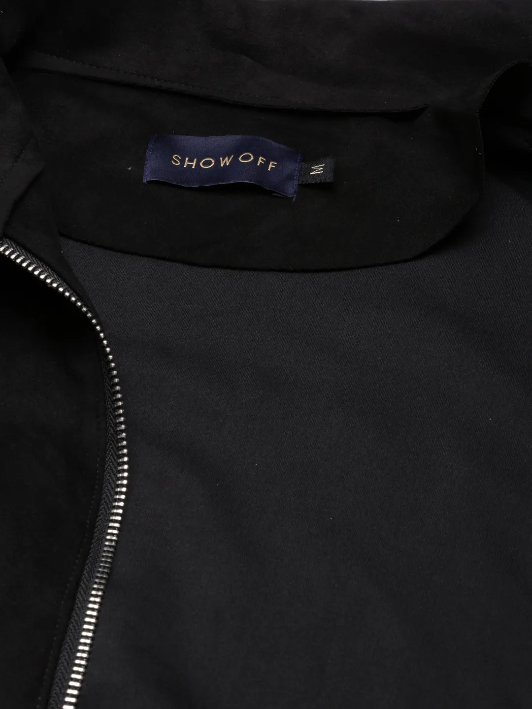 Women Black Suede Tailored Jacket