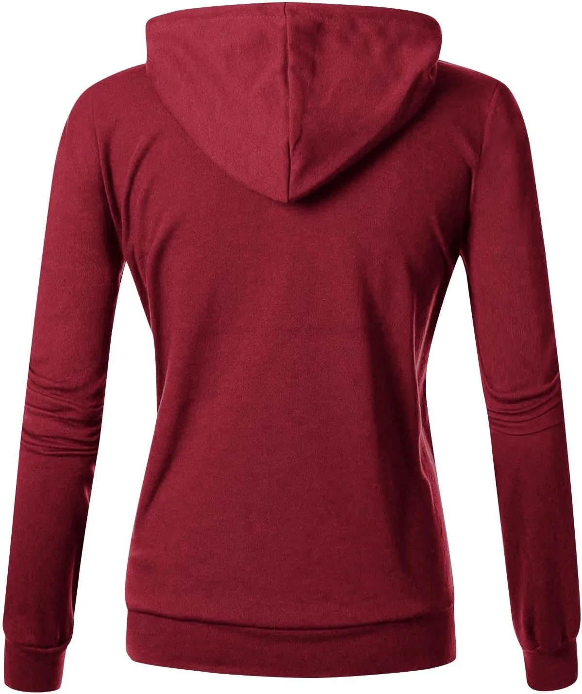 Zip Up Hoodie Womens Long Sleeve Drawstring Hooded Sweatshirt Casual Fleece Jacket 2024 Fall Outfits with Pockets